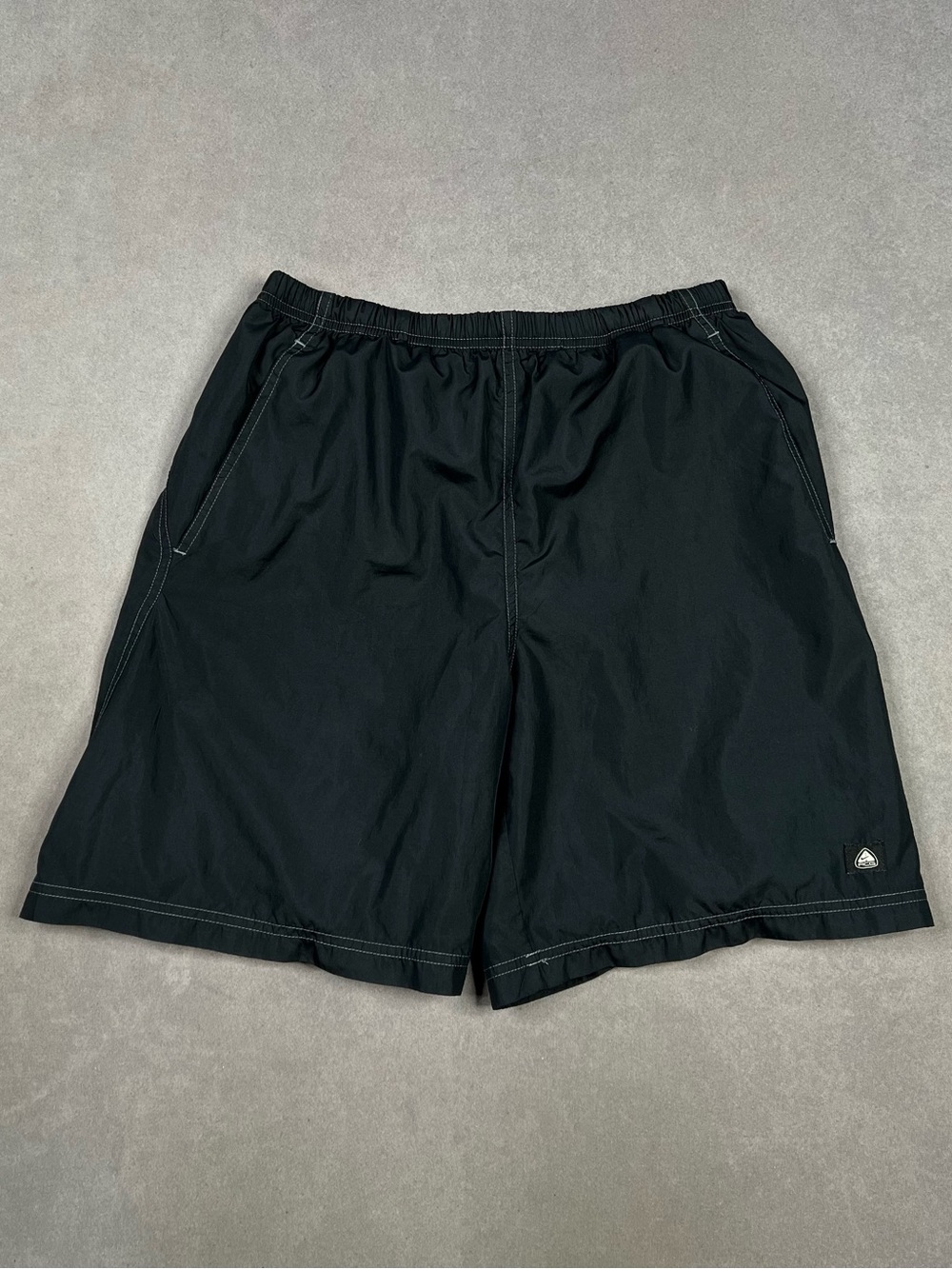 Nike ACG Black Elastic Waist Boardshorts with Contrast Stitching